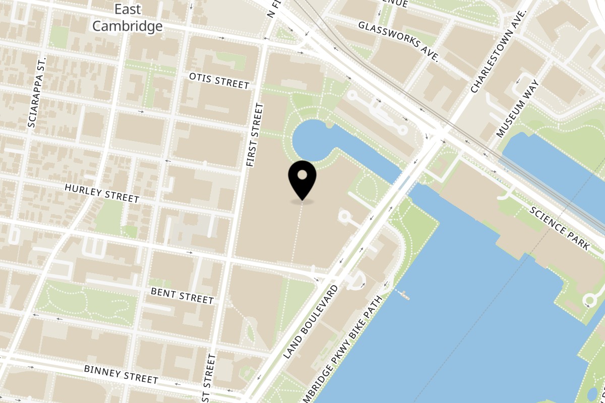 Map showing the location of Sapporo Ramen & Sushi @Canal Side Food Hall Canal Side Food Hall on 100 Cambridgeside Pl in Cambridge